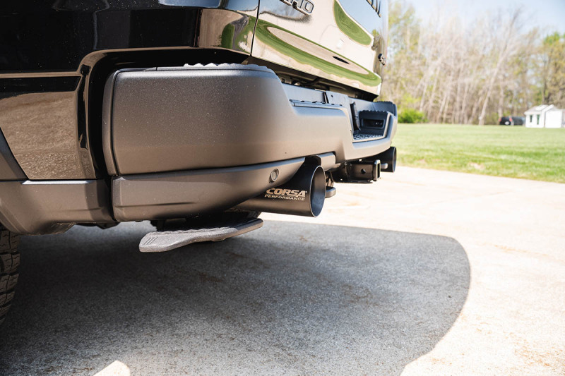 RAM 1500 Performance Exhaust - Dual Rear Exit - CORSA Performance - Cat Back Sport - Black - `25-`26